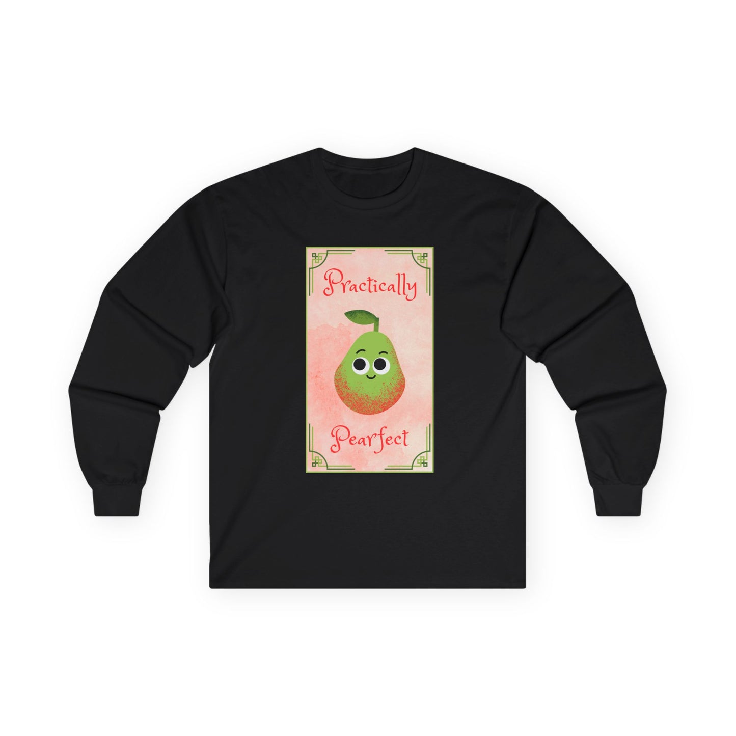 Cute Long Sleeve Tees - Practically Pear-fect Tee for Fruit Lovers, Fall, Gifts, Casual Wear, Summer Fun