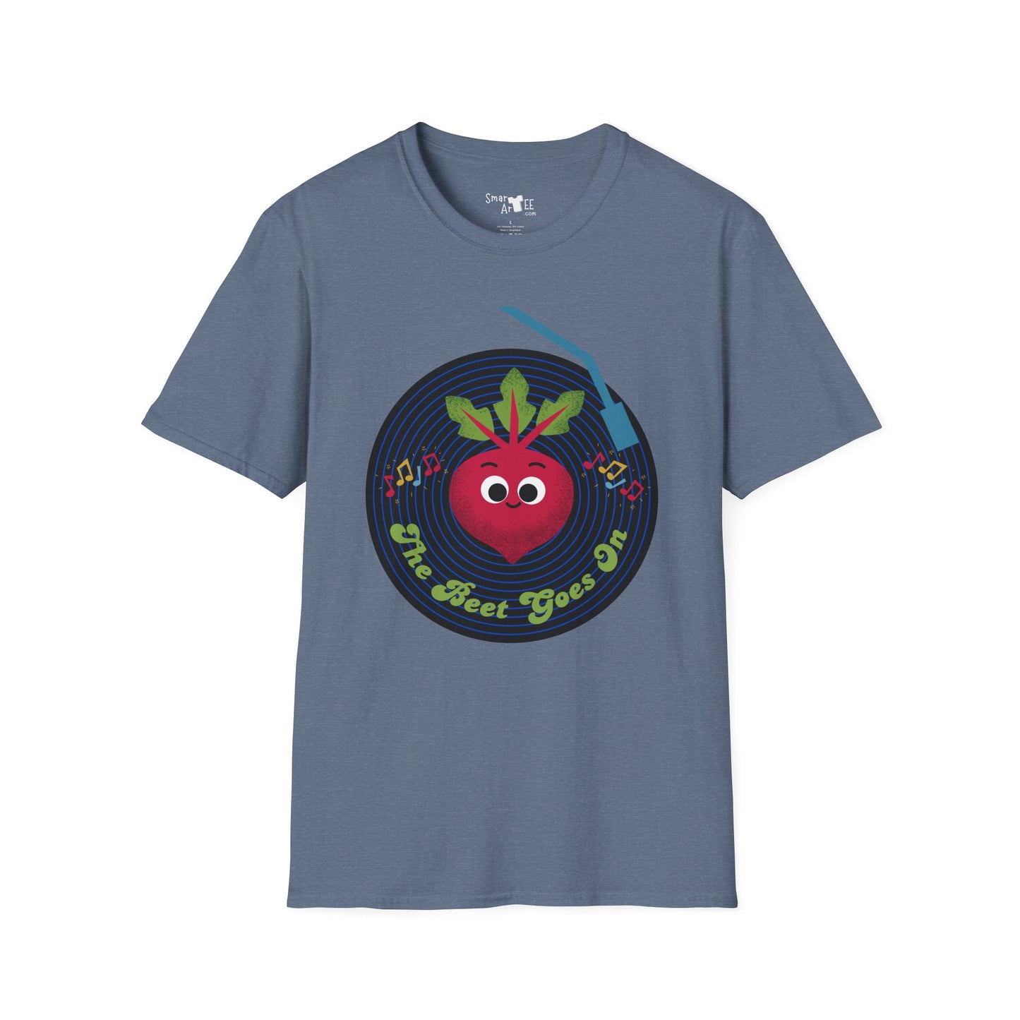 Fun and Whimsical Beet-Themed Unisex Softstyle T-Shirt, Perfect Gift for Fun Lovers, Music Enthusiasts, and Gardeners
