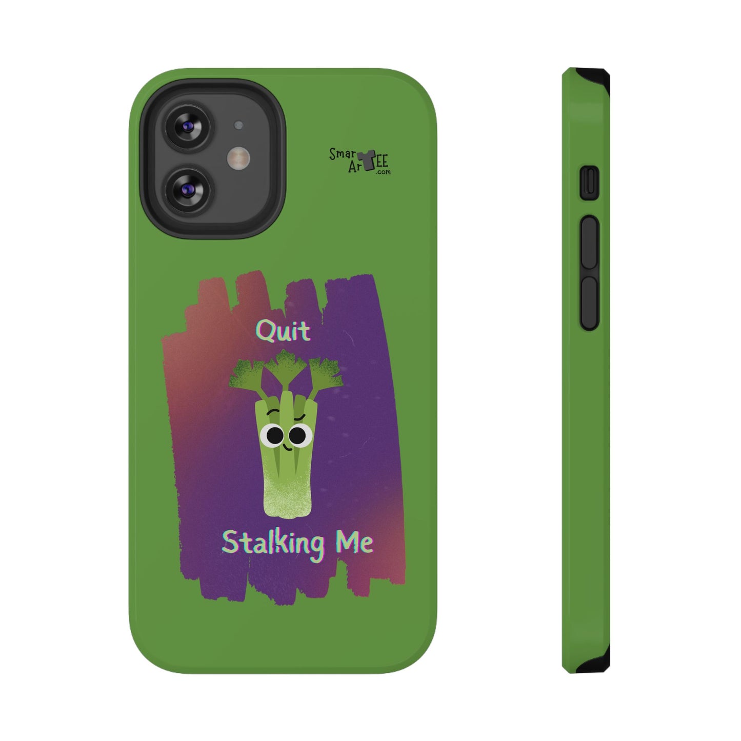 Cute Celery Pun Phone Case, Quirky Impact-Resistant Cell Phone Cover, Gift for Veggie Lovers, Fun Accessories for Friends