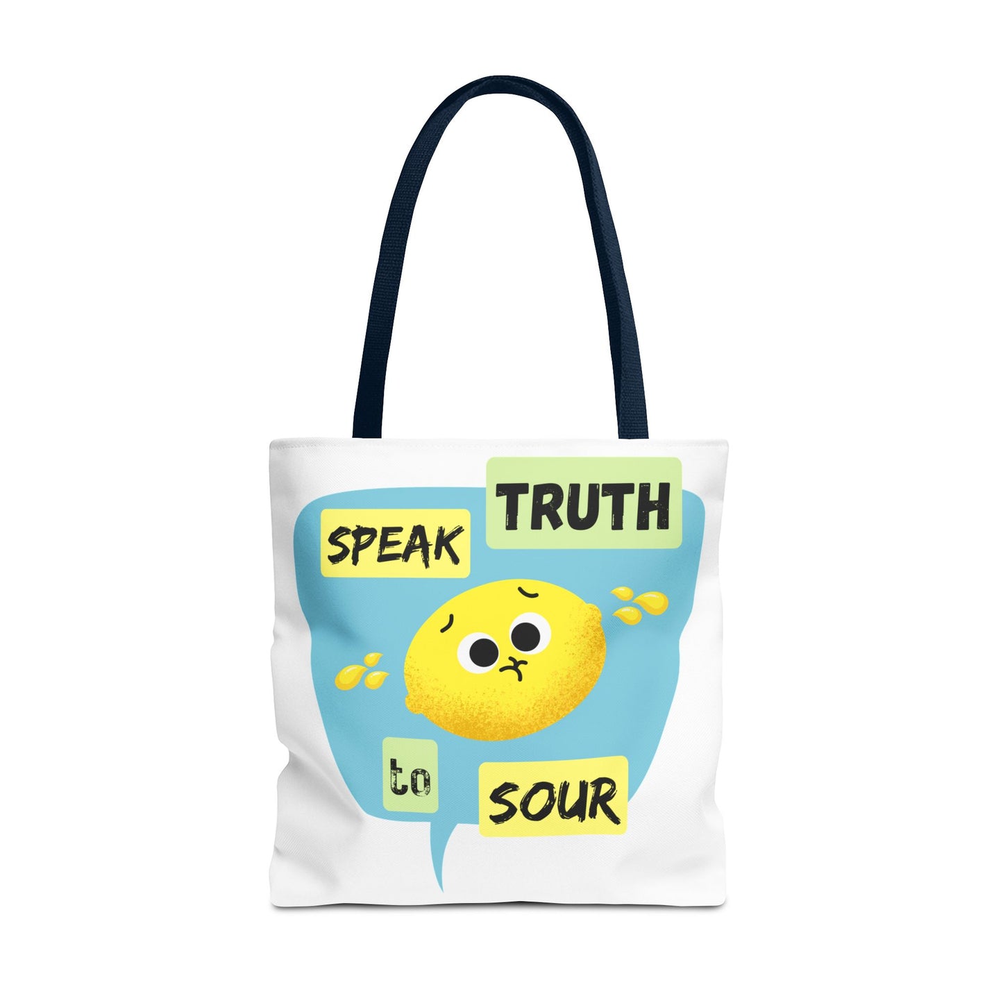 Cheerful Tote Bag with Motivational Quote, Perfect Gift for Friends, Essential Everyday Bag, Inspirational Gift, Fun Shopping Bag