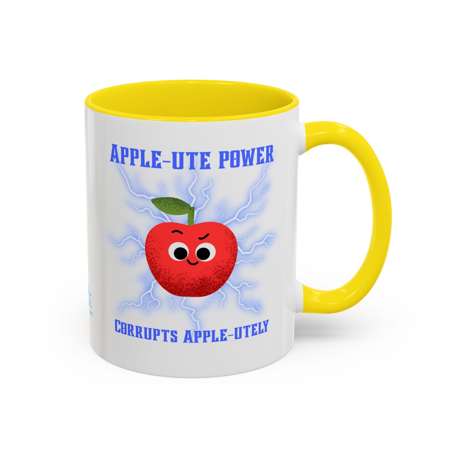 Whimsical Coffee Mug, Fun Apple-Themed Gift, Cute Kitchen Decor, Quirky Drinkware, Perfect for Teachers and Friends