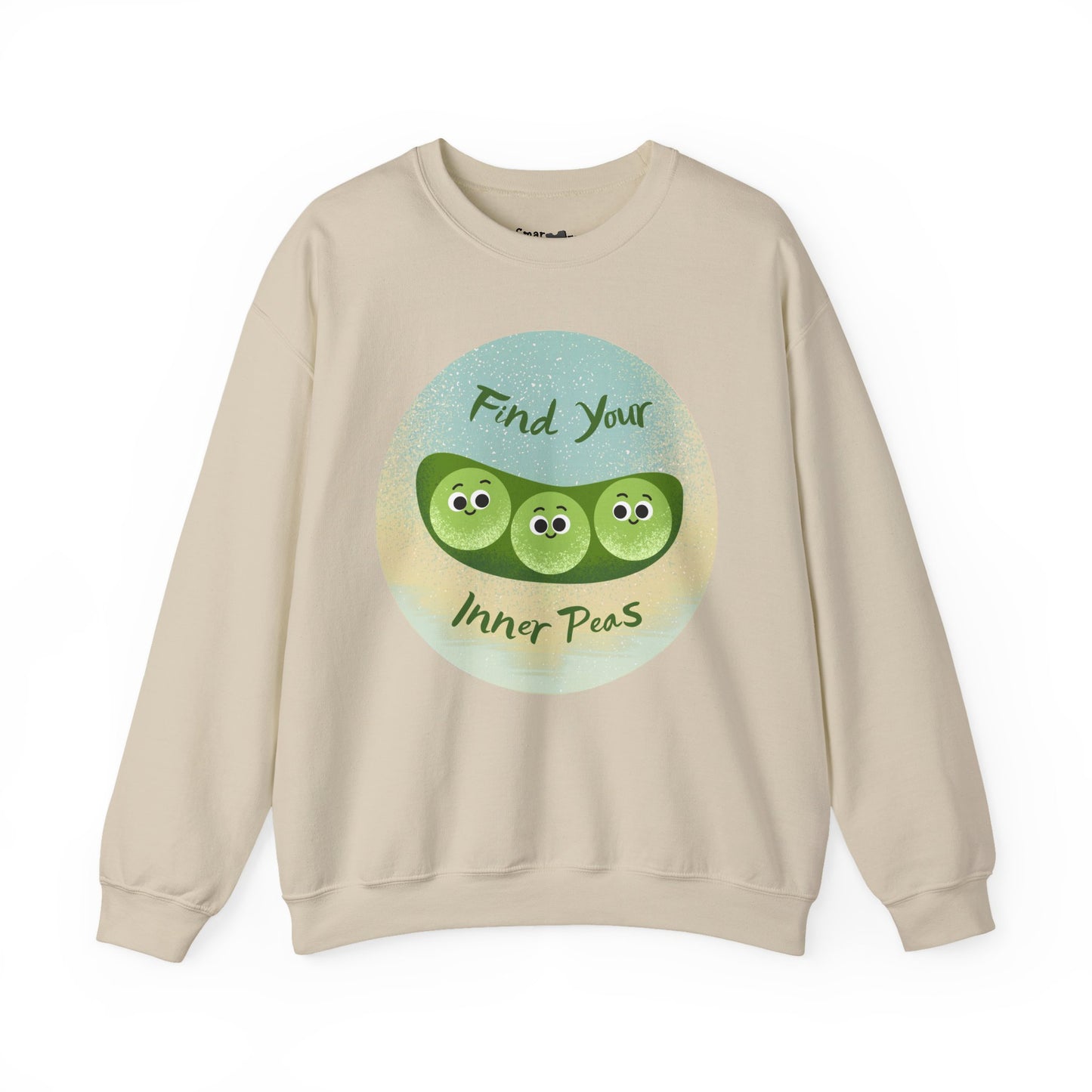 Find Your Inner Peas Sweatshirt | Funny Vegetable Pun Crewneck for Garden Lovers, Gift for Plant Parents, Relaxed Style for Everyday Wear