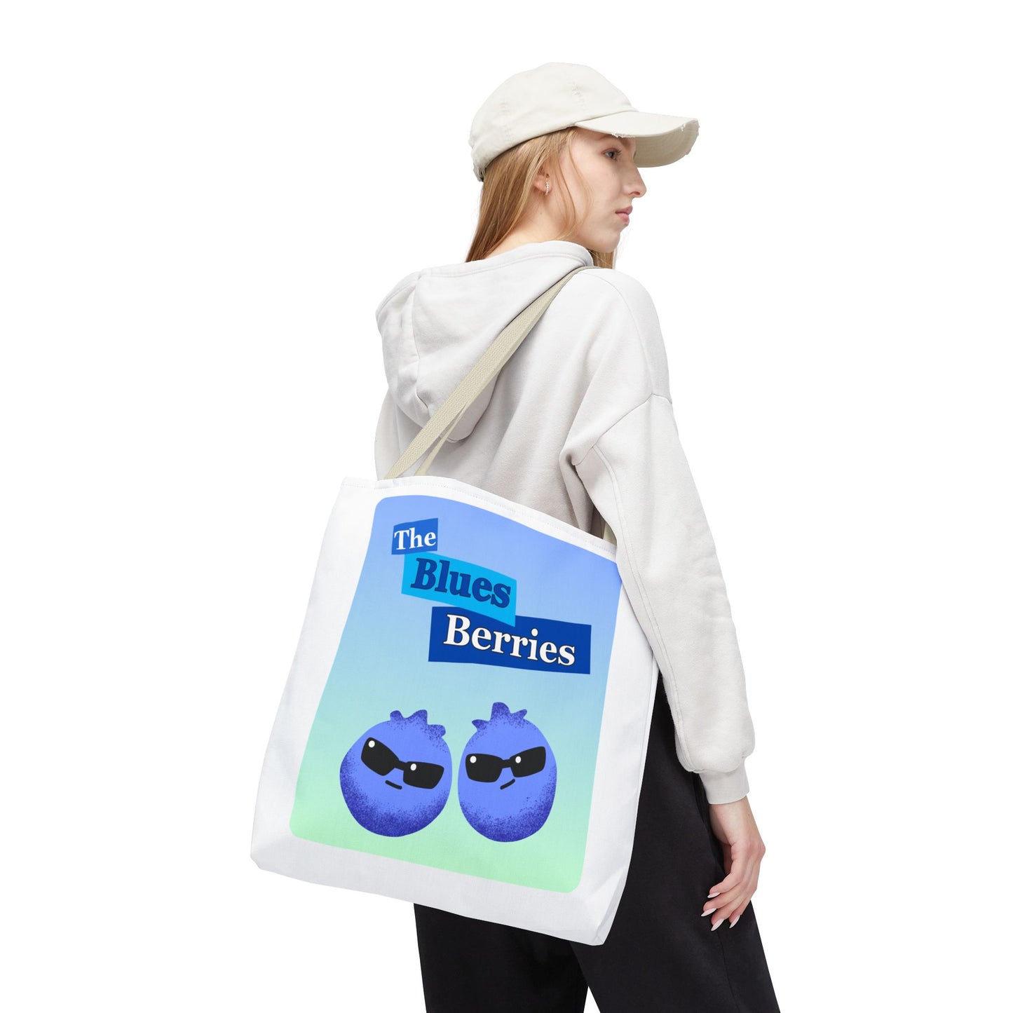 Sassy Blues Berries Tote Bag | Fun Berry Art, Grocery Shopping, Beach Day, Gift for Berry Lovers, Eco-Friendly Bag