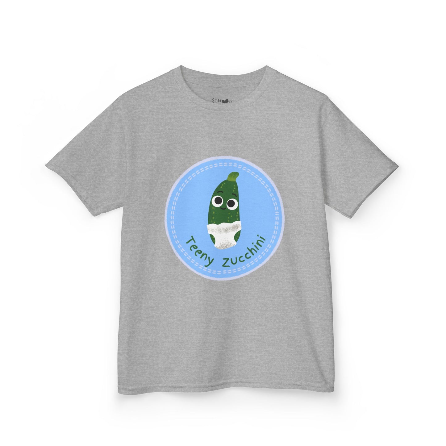Kids Zucchini Tee, Cute Vegetable Shirt, Funny Kids Apparel, Gift for Kids, Playful Shirt, Gardening Themes