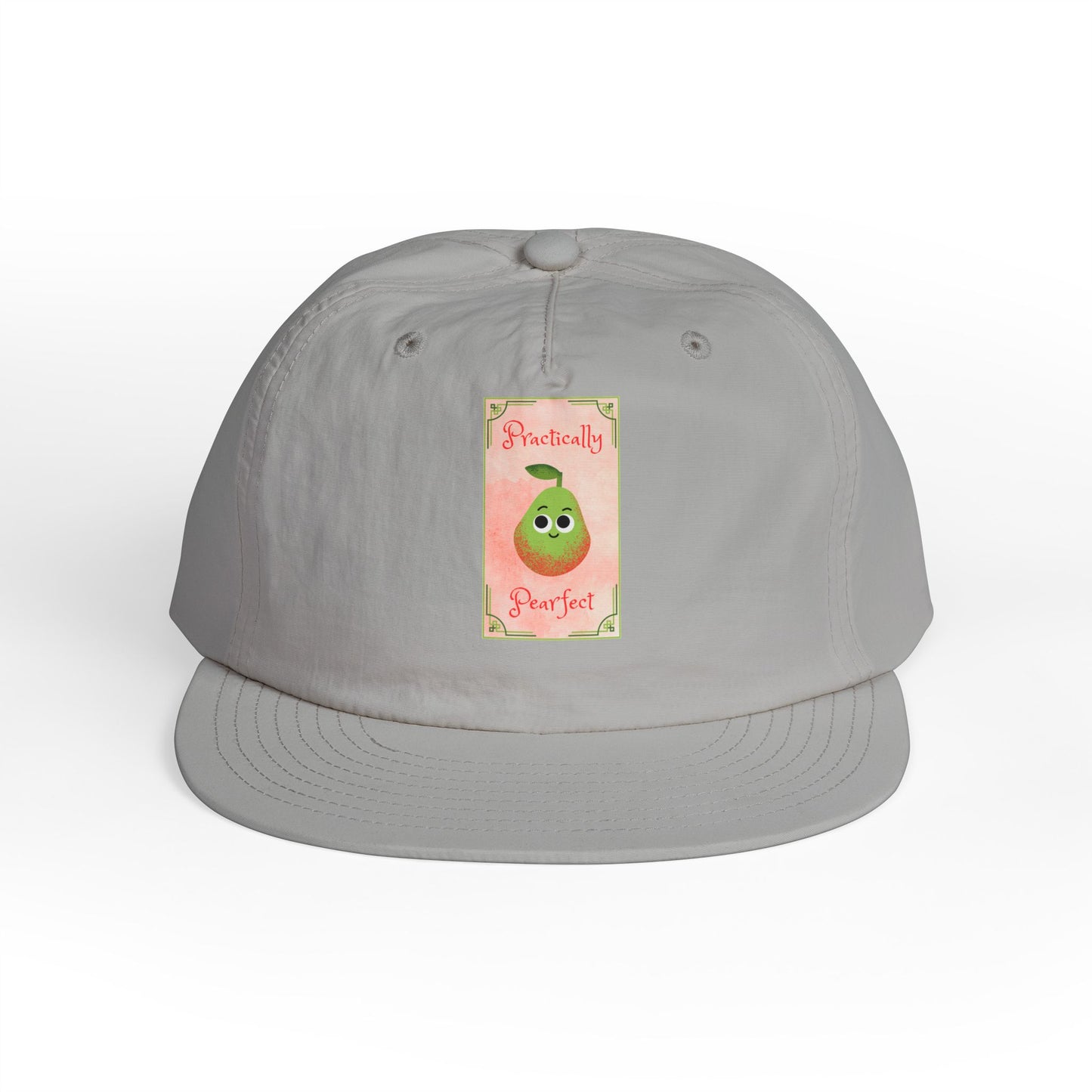 Surf Cap with 'Perfectly Pear' Design - Fun Beachwear, Summer Accessory, Gift Hat for Surfers, Casual Outfit, Beach Party Essential