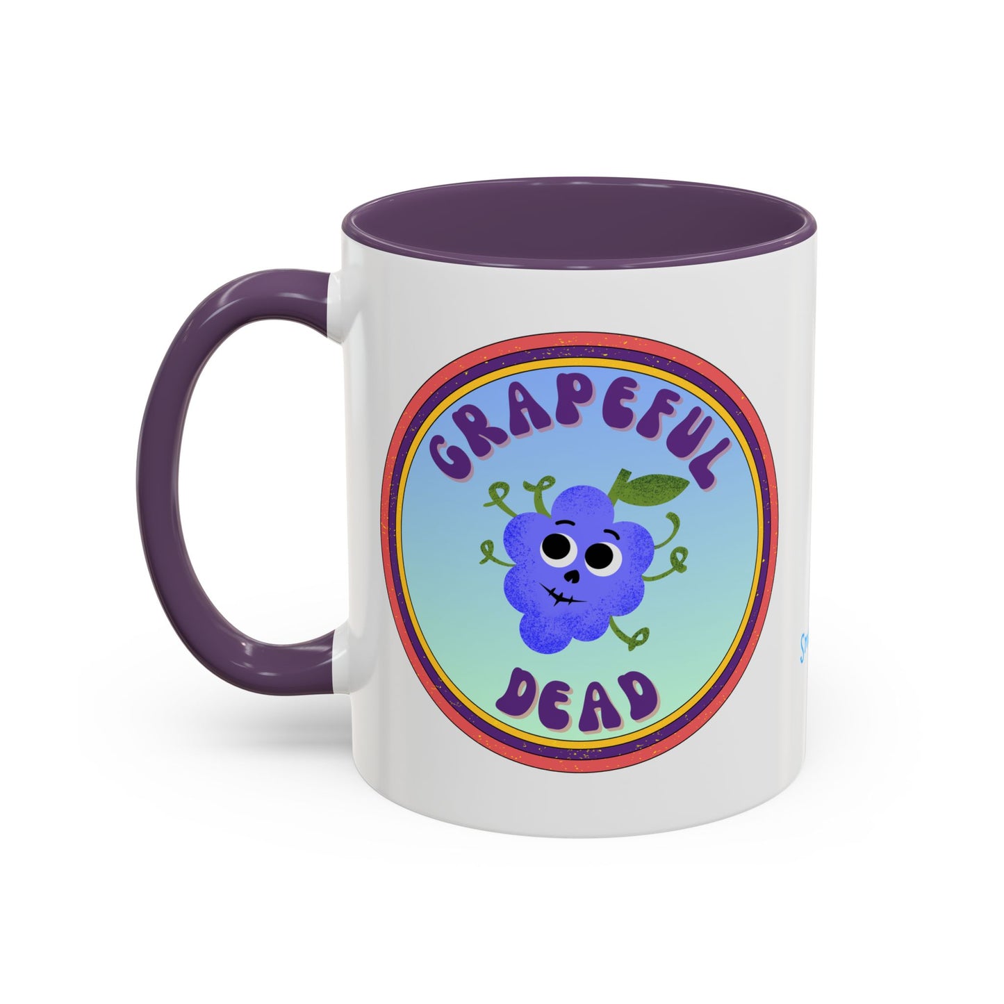 Grateful Dead Inspired Accent Coffee Mug, Fun Gift for Music Lovers, Unique Home Decor, Vibrant Coffee Mug, Collectible Gift for Occasions