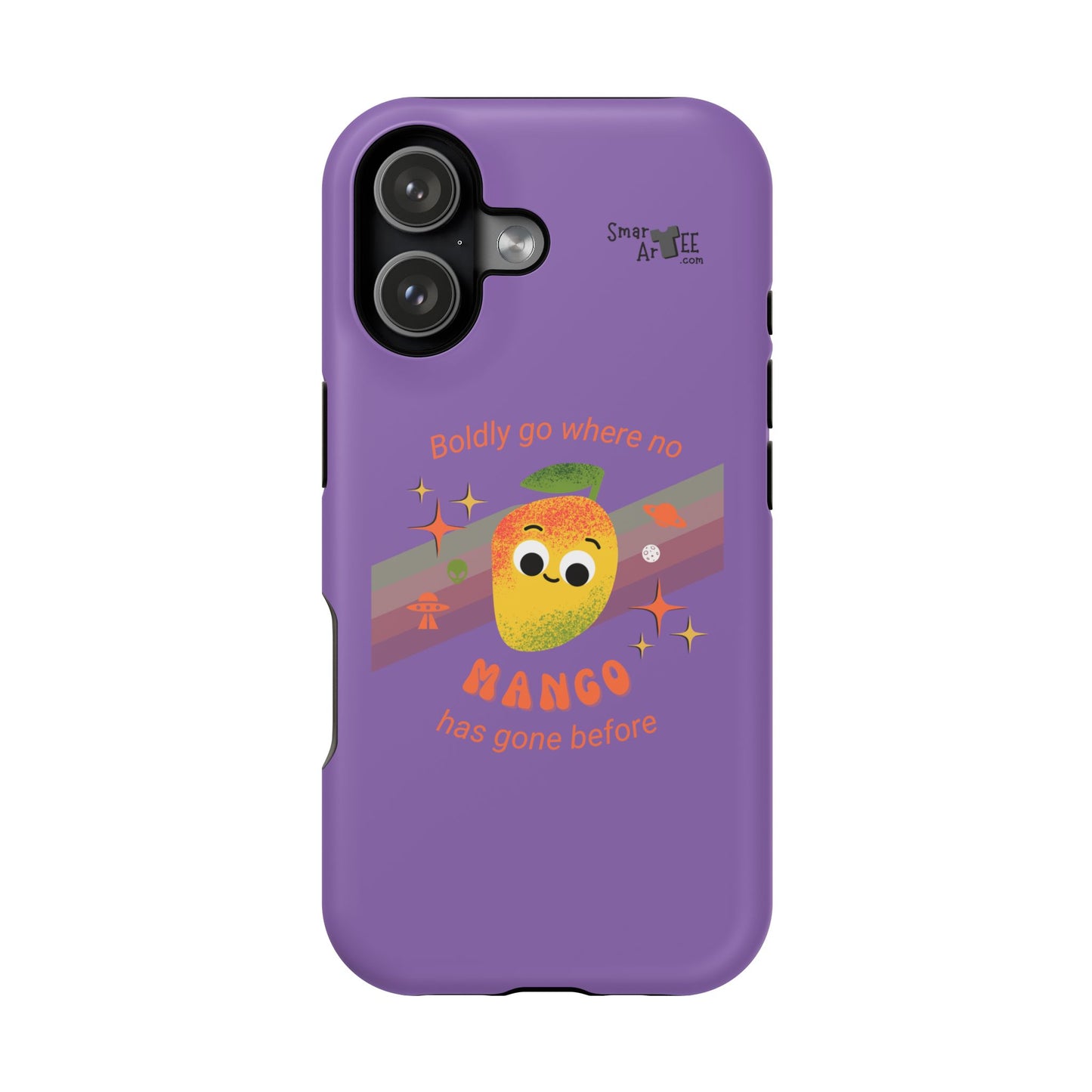 Star Trek Themed Mango Pun Phone Case, Impact-Resistant Case, Quirky Tech Accessory, Cute Phone Cover, Gift for Fruit Lovers