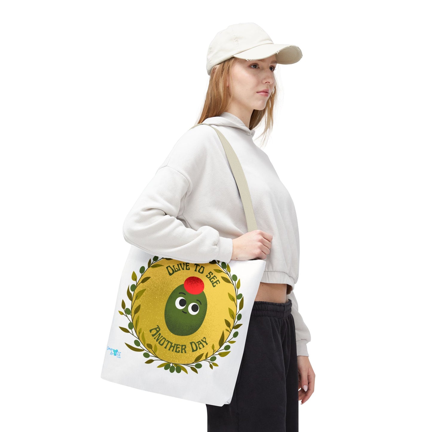 Olive to See Another Day Tote Bag | Fun Eco-Friendly Shopping Bag, Gift for Friends, Cute & Quirky, Everyday Carry, Summer Outing