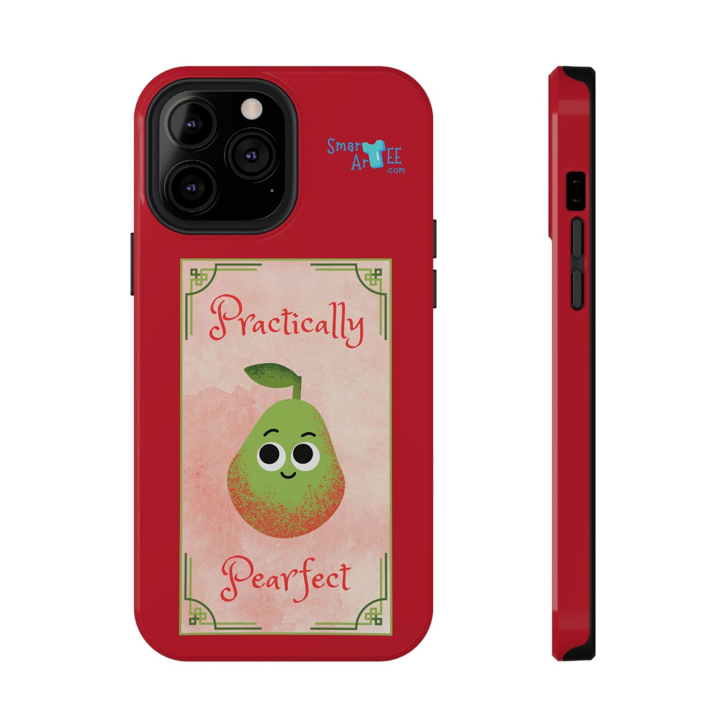 Cute Impact-Resistant Phone Case - Practically Pearfect, Fun Gift for Kids, Durable Phone Cover, Unique Phone Accessory, Youthful Style