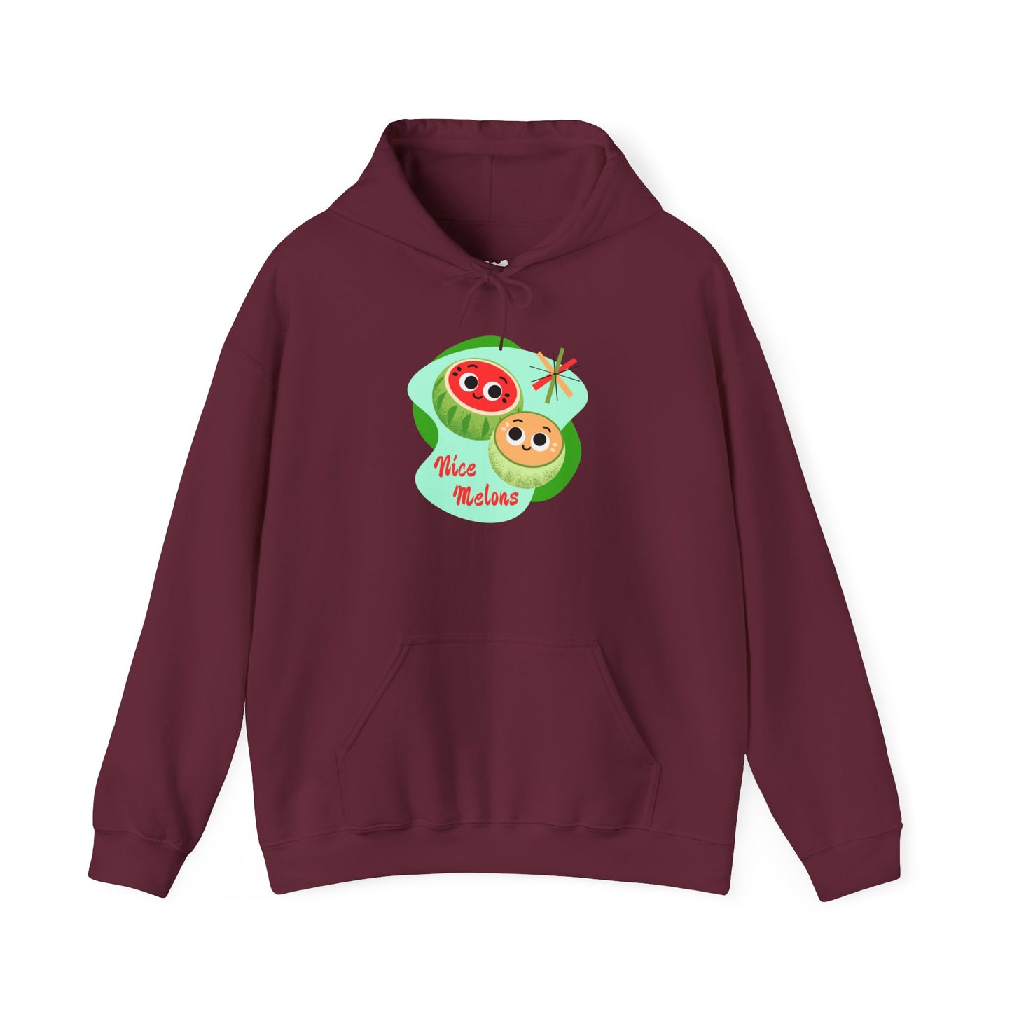Cute Retro Fruit Hoodie for Friends, Cozy Unisex Pullover, Funny Casual Wear, Gift for Fruit Lovers