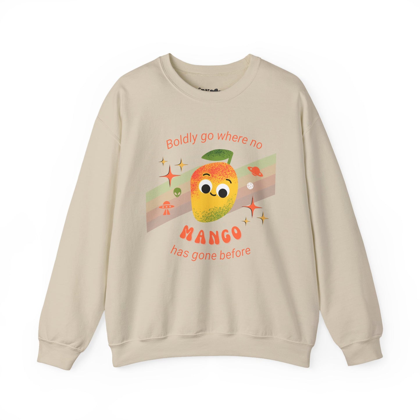 Mango Adventure Crewneck Sweatshirt, Cute Mango Sweatshirt, Fun Fruit Pun Apparel, Perfect Gift for Friends