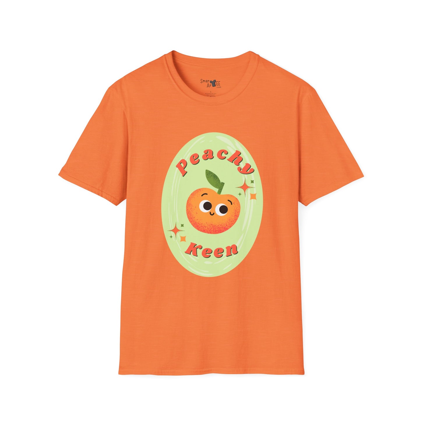 Peachy Keen Unisex Softstyle T-Shirt | Cute Fruit Tee | Fun Summer Apparel | Gift for Friends | Casual Outfit