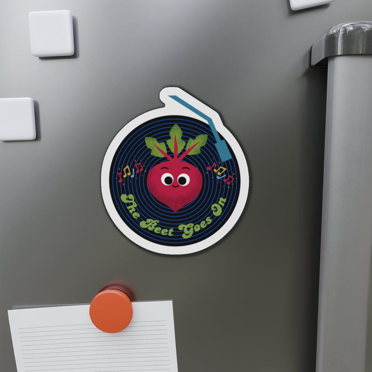 Playful Die-Cut Magnets - Whimsical Beet Design for Home Decor, Unique Fridge Magnet, Gifts, Kids' Rooms, and Fun Collectibles