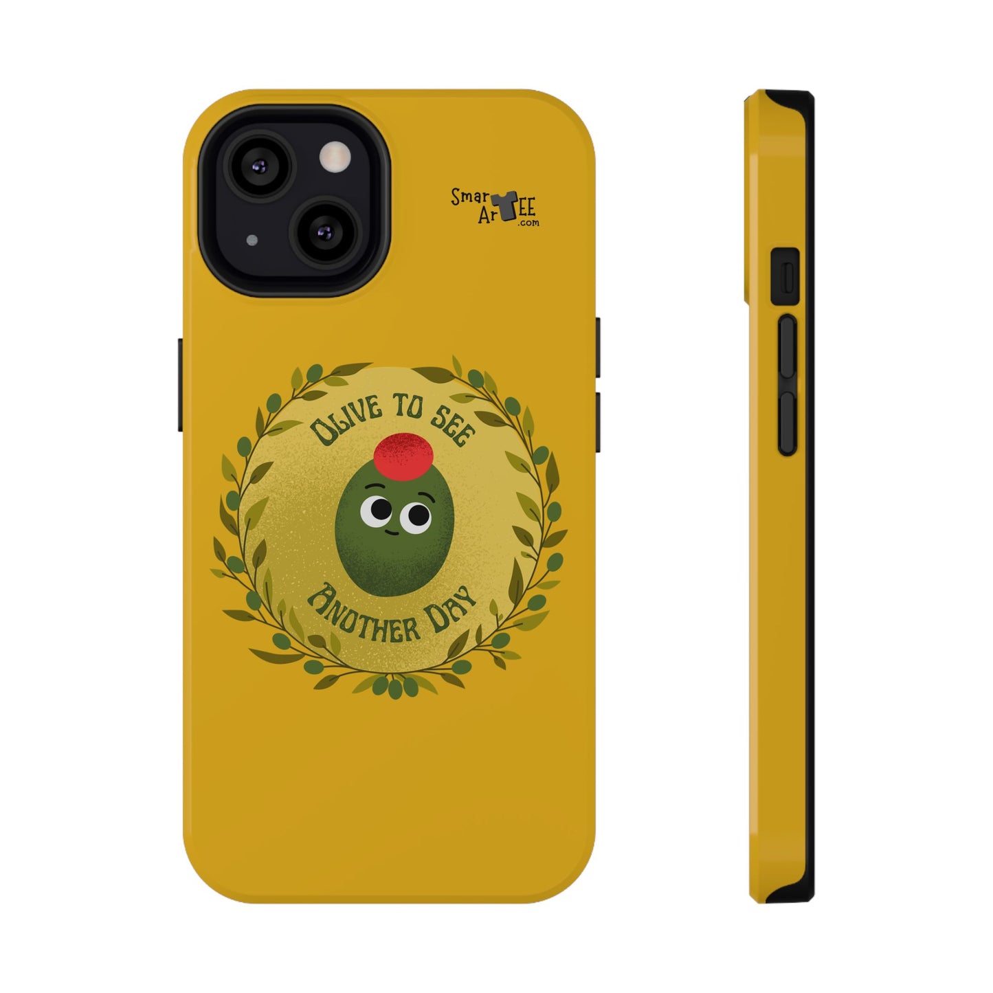 Cute Olive Phone Case, Impact-Resistant Phone Cover, Great Gift for All Ages, Trendy Cell Case, Fun Phone Accessory, Unique Olive Design
