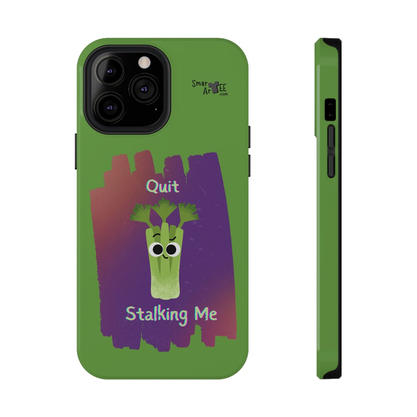 Cute Celery Pun Phone Case, Quirky Impact-Resistant Cell Phone Cover, Gift for Veggie Lovers, Fun Accessories for Friends