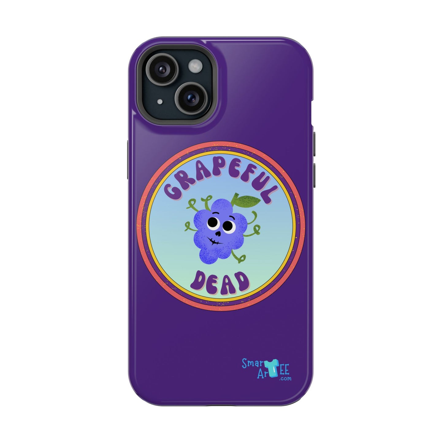 Whimsical Phone Case Featuring Grapeful Dead Design, Unique Protective Cover, Gift for Music Lovers, Fun Accessory for Festivals