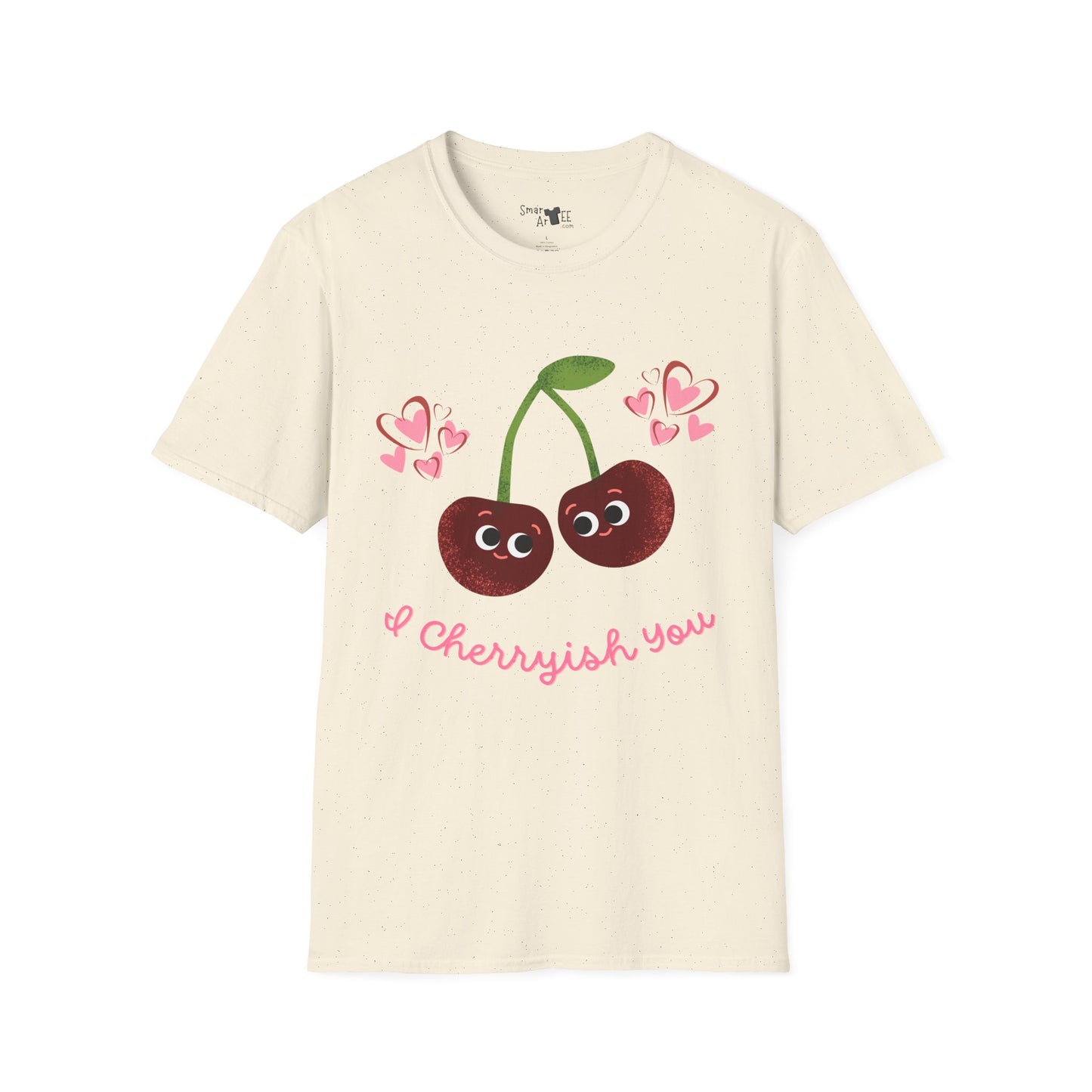 Cute Cherry Love T-Shirt, Valentine's Day Gift, Couple's Shirt, Fun Summer Casual Wear, Cute Graphic T-Shirt