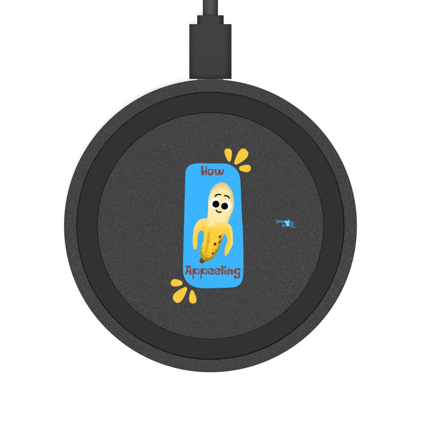Quake Wireless Charging Pad with Fun Design, Cute Wireless Charger, Unique Desk Accessory, Holiday Gift Idea, Bundle With Air Pod Case
