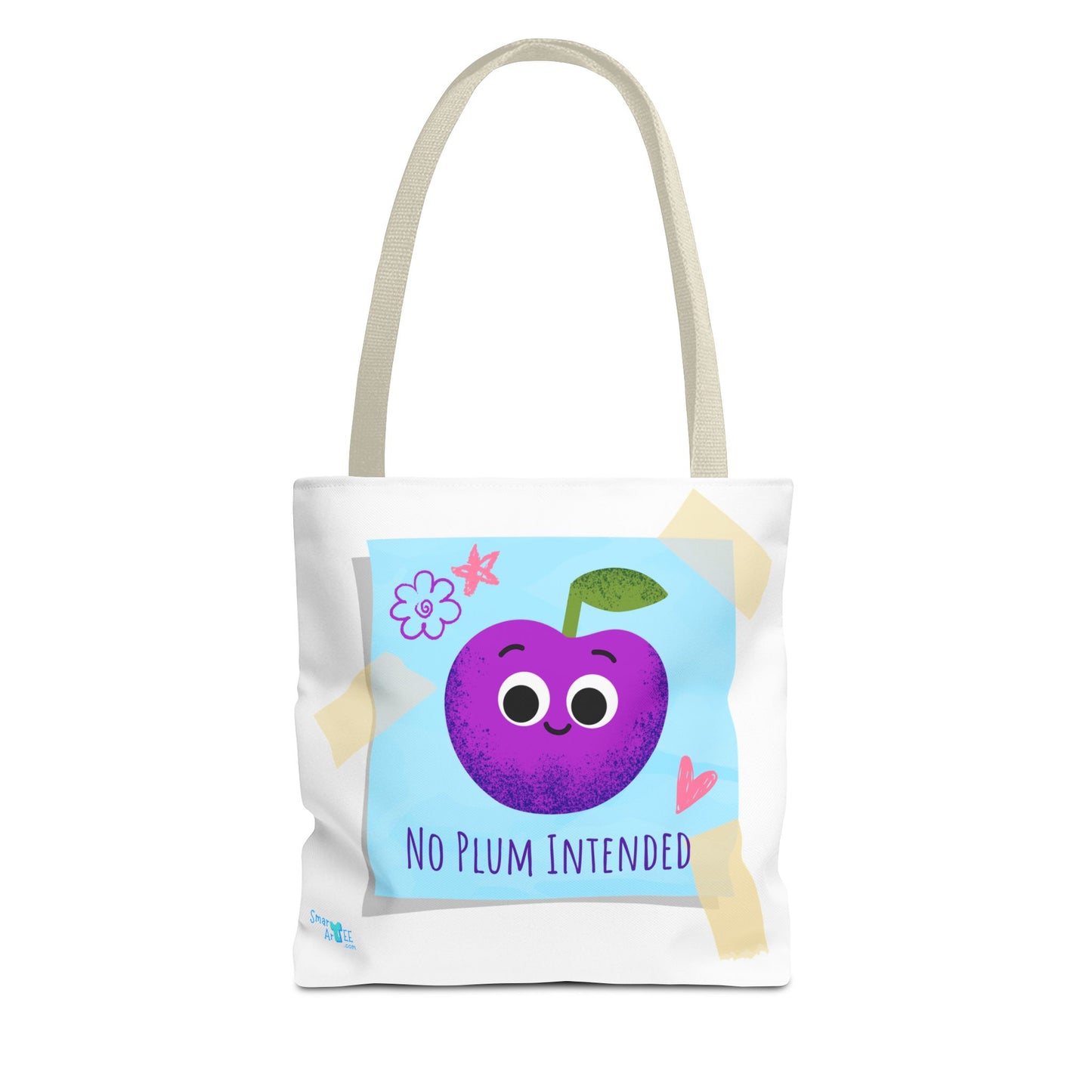 Cute 'No Plum Intended' Tote Bag | Perfect for Groceries, Beach Days, Shopping, Gifts, & Everyday Use