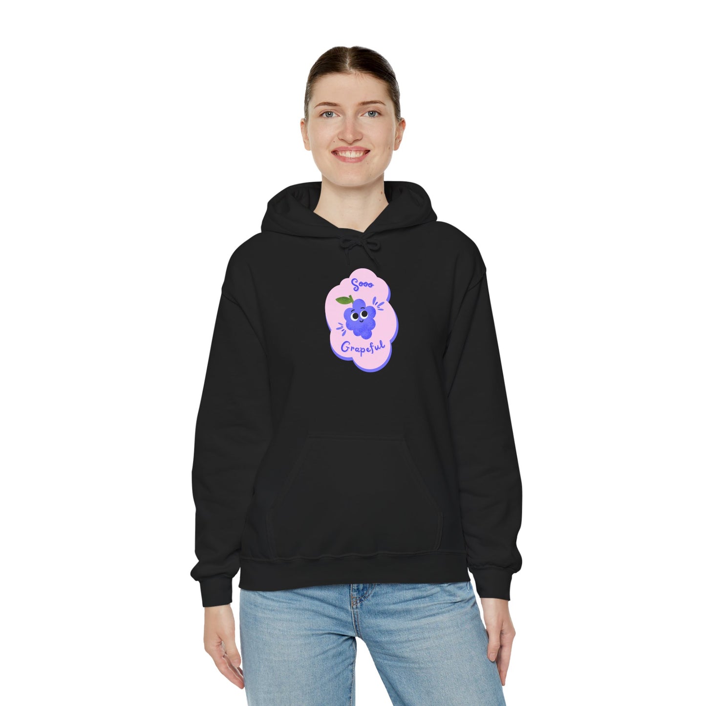 Charming Grape Hoodie, Cozy Unisex Pullover, Graphic Hoodie for Spring, Perfect Gift for Garden Lovers, Trendy Casual Wear