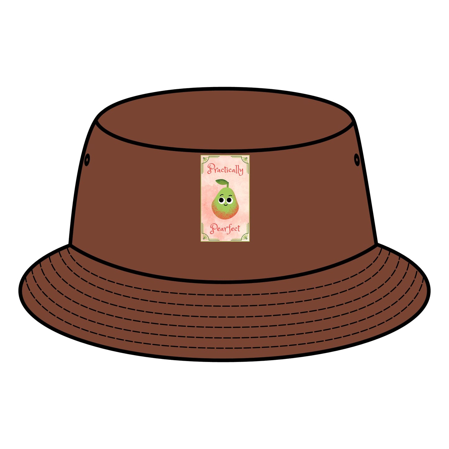 Cute Pear Pun Bucket Hat, Trendy Hat for Summer, Gift for Foodies, Vacation Accessory, Festival Hats, Graphic Hat for Casual Wear