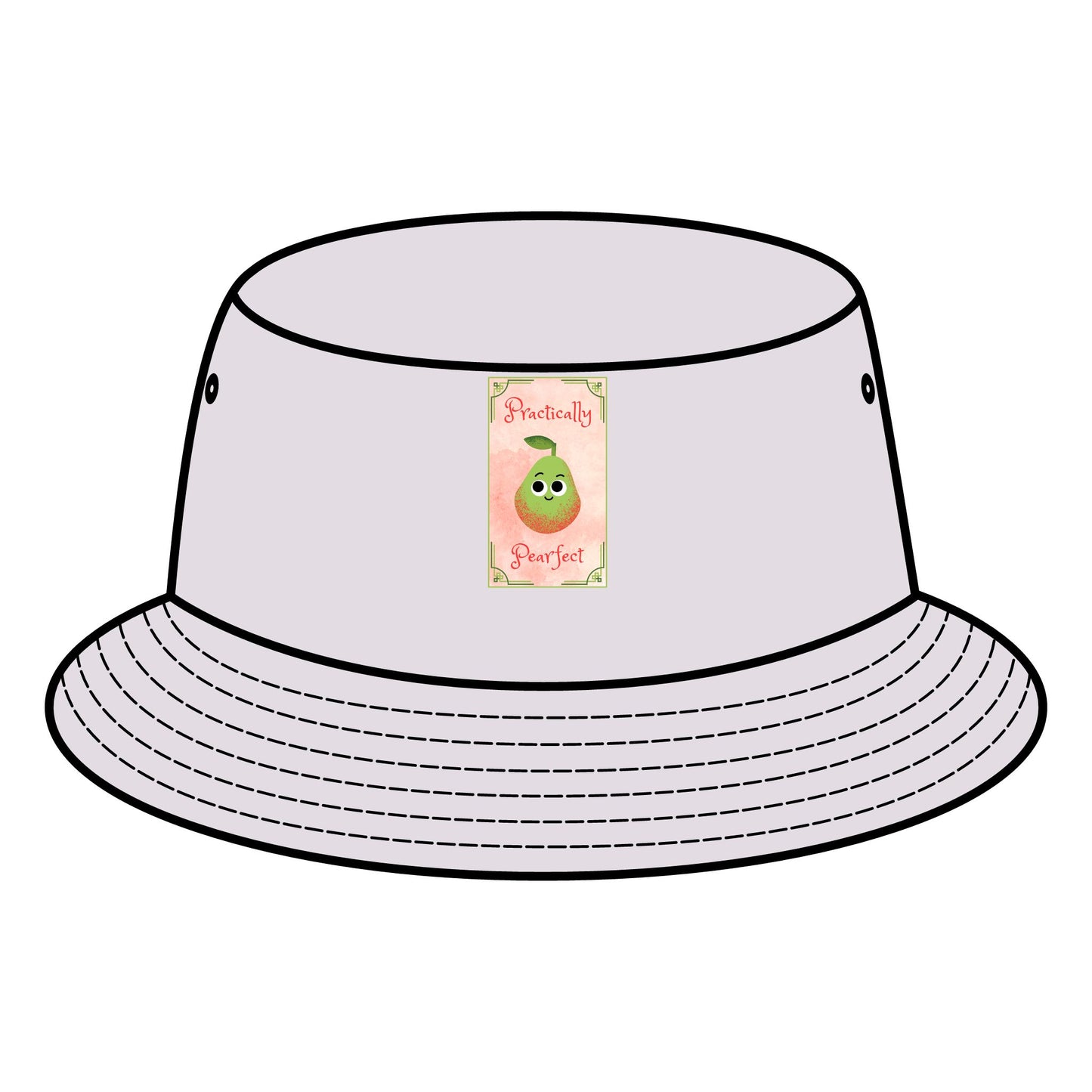 Cute Pear Pun Bucket Hat, Trendy Hat for Summer, Gift for Foodies, Vacation Accessory, Festival Hats, Graphic Hat for Casual Wear