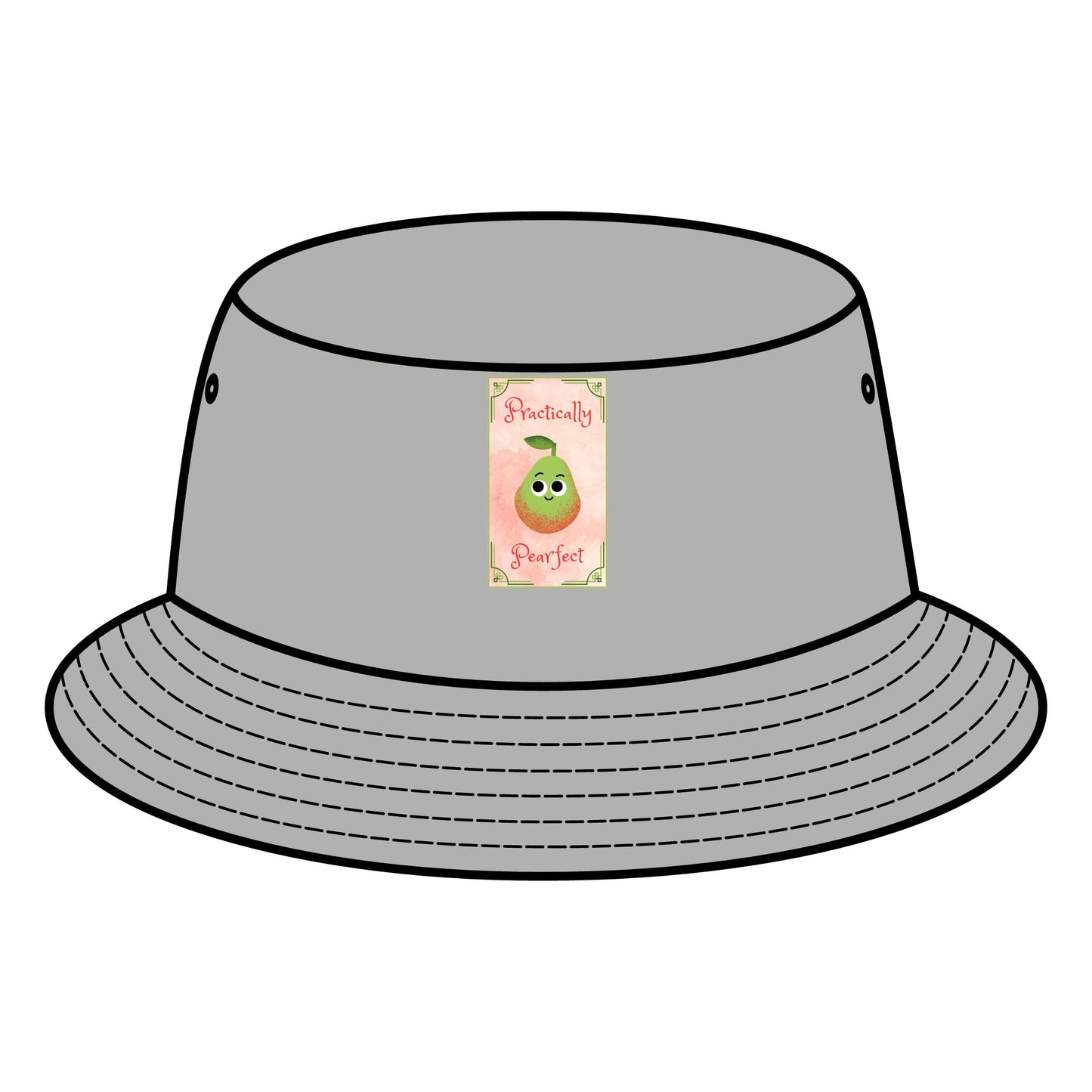 Cute Pear Pun Bucket Hat, Trendy Hat for Summer, Gift for Foodies, Vacation Accessory, Festival Hats, Graphic Hat for Casual Wear