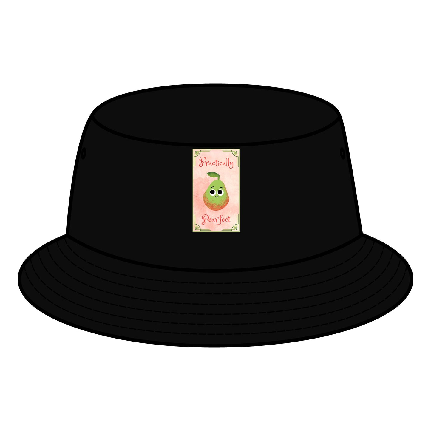 Cute Pear Pun Bucket Hat, Trendy Hat for Summer, Gift for Foodies, Vacation Accessory, Festival Hats, Graphic Hat for Casual Wear