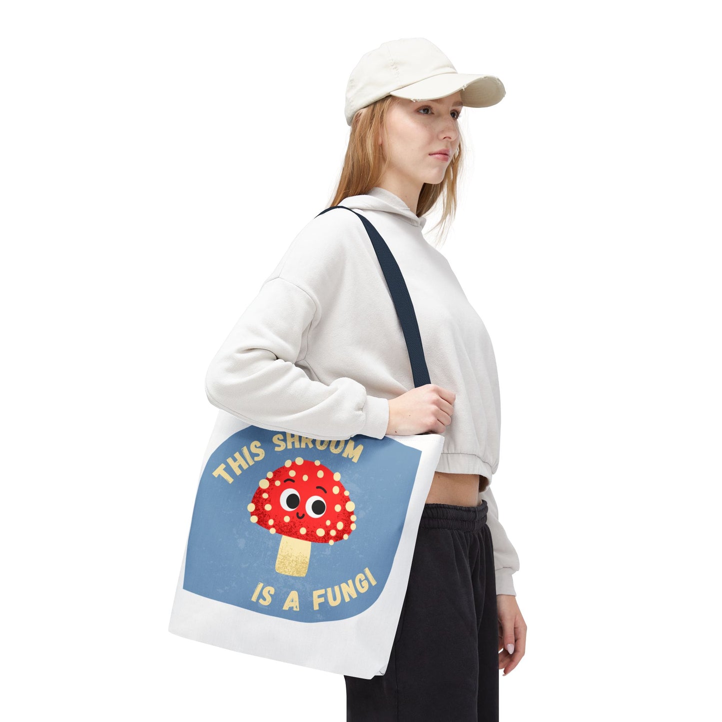 Cute Mushroom Tote Bag - Funny Gift for Mushroom Lovers, Eco-Friendly Shopping Bag, Artsy Tote, Whimsical Weekender Bag, Unique Gift Idea