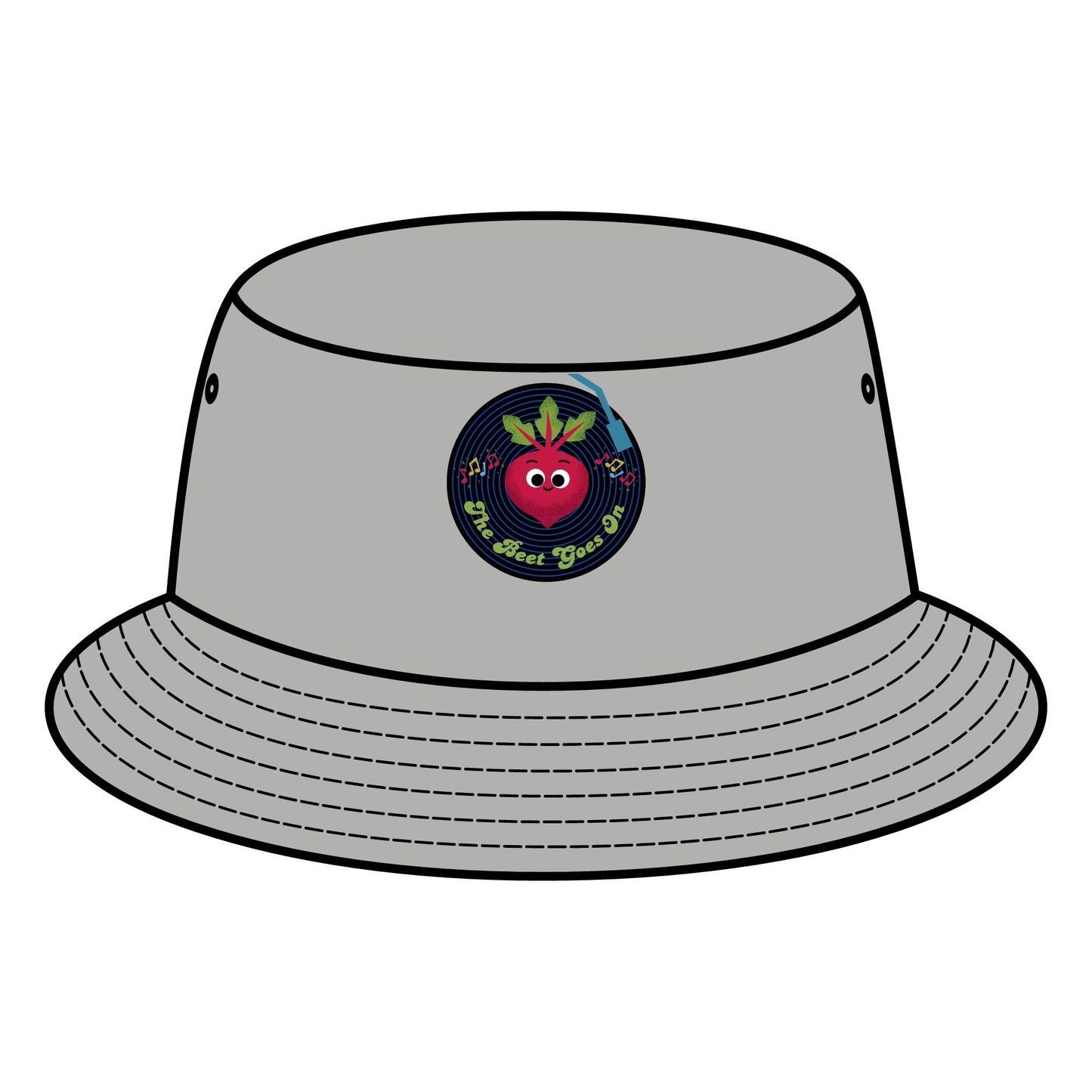 Vibrant Beet Pun Bucket Hat, Stylish Summer Hats, Fun Sun Protection, Perfect for Festivals, Gifts for Music Lovers
