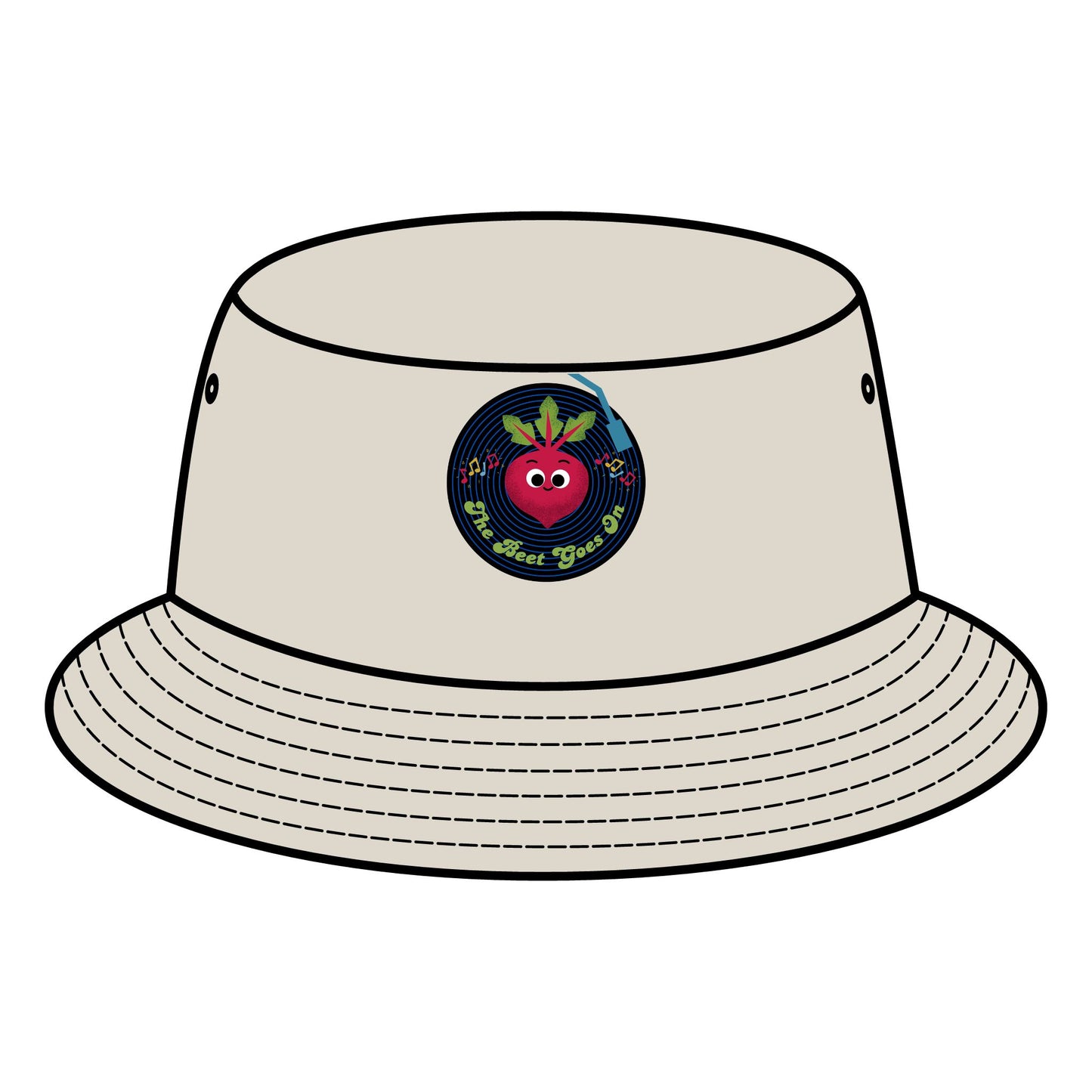 Vibrant Beet Pun Bucket Hat, Stylish Summer Hats, Fun Sun Protection, Perfect for Festivals, Gifts for Music Lovers