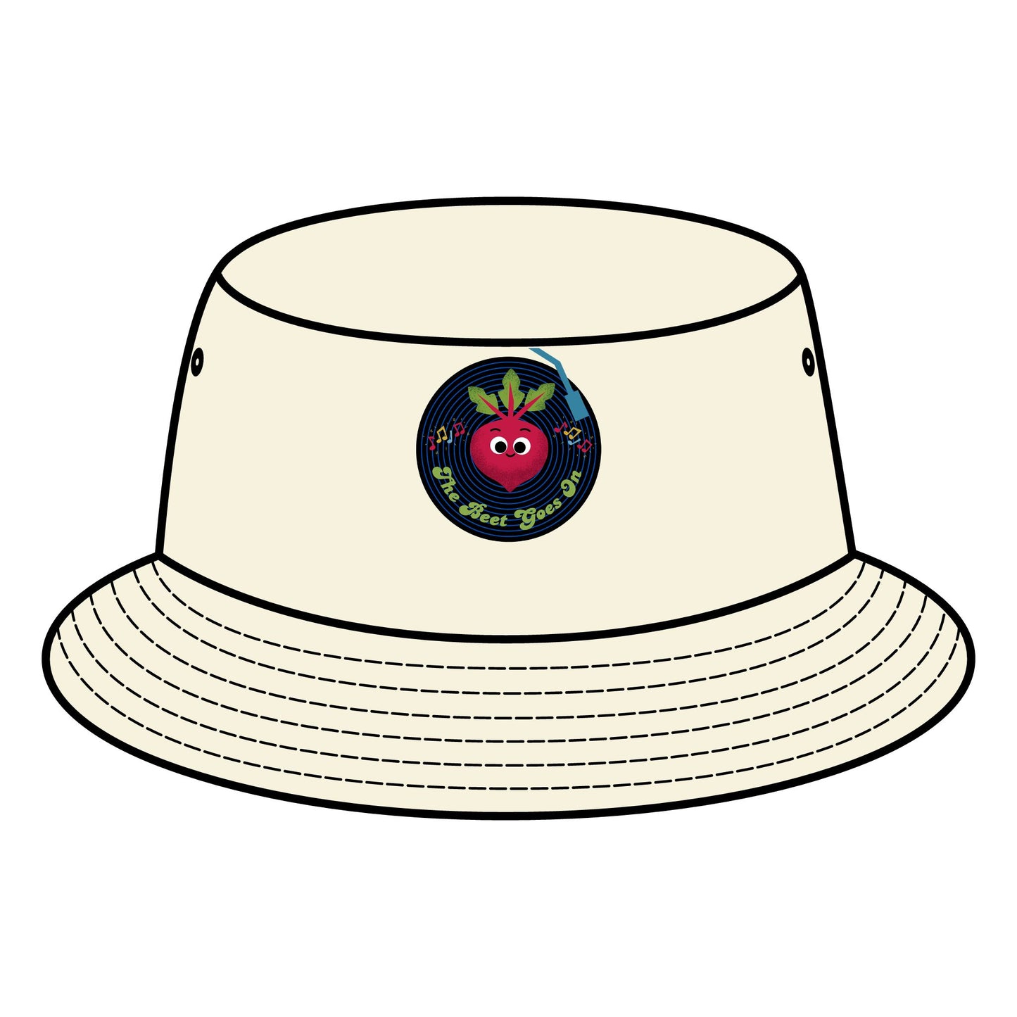 Vibrant Beet Pun Bucket Hat, Stylish Summer Hats, Fun Sun Protection, Perfect for Festivals, Gifts for Music Lovers