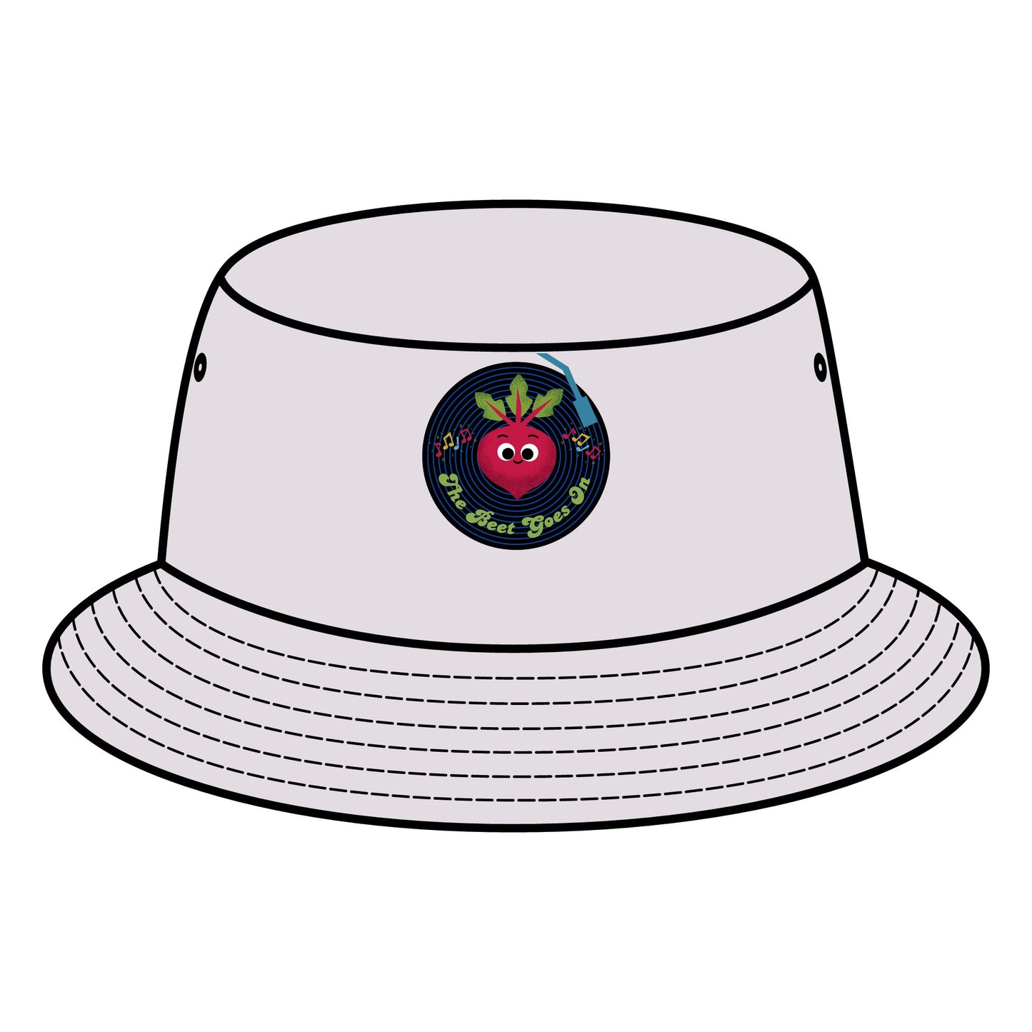 Vibrant Beet Pun Bucket Hat, Stylish Summer Hats, Fun Sun Protection, Perfect for Festivals, Gifts for Music Lovers