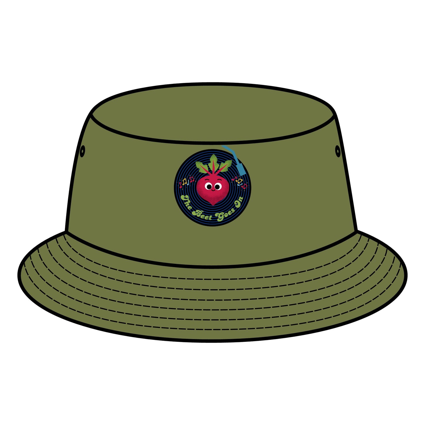 Vibrant Beet Pun Bucket Hat, Stylish Summer Hats, Fun Sun Protection, Perfect for Festivals, Gifts for Music Lovers