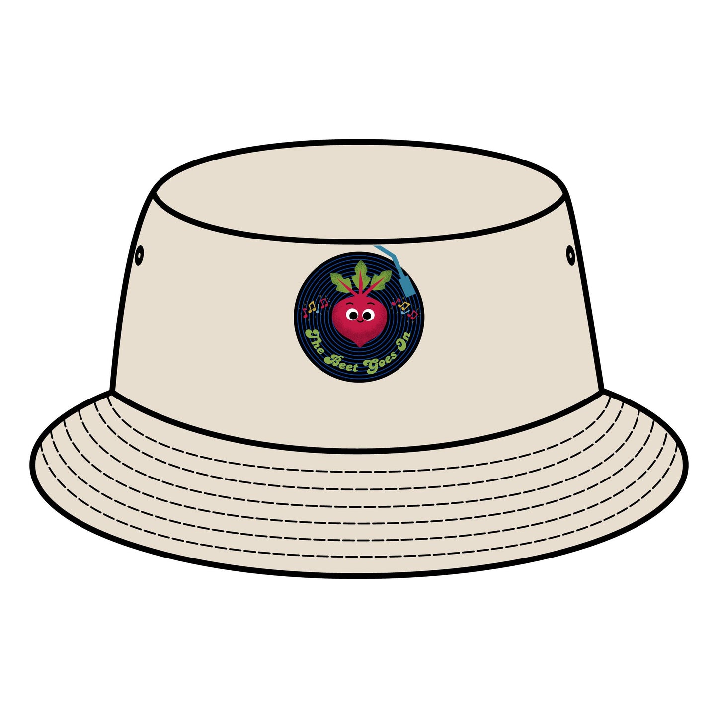 Vibrant Beet Pun Bucket Hat, Stylish Summer Hats, Fun Sun Protection, Perfect for Festivals, Gifts for Music Lovers