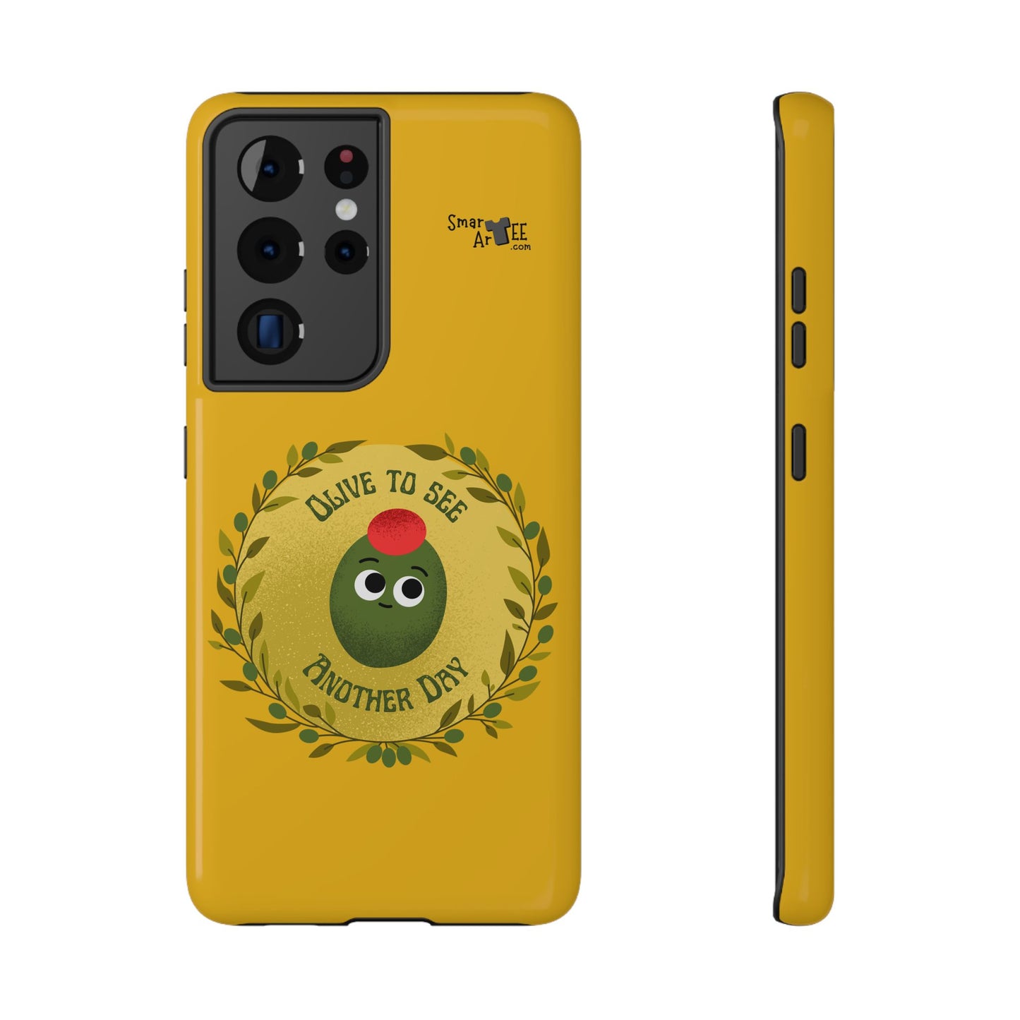 Cute Olive Phone Case, Impact-Resistant Phone Cover, Great Gift for All Ages, Trendy Cell Case, Fun Phone Accessory, Unique Olive Design
