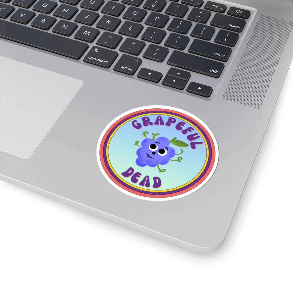 Whimsical Kiss-Cut Stickers, Fun Grapeful Dead Stickers, 420 Decor, Laptop Stickers, Gift for Friends, Quirky Vinyl Art