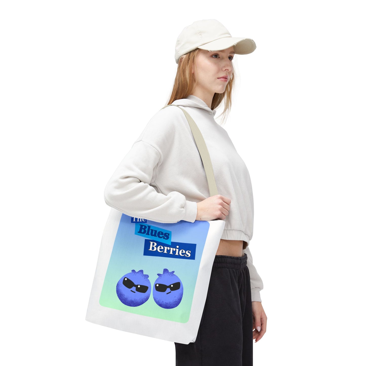 Sassy Blues Berries Tote Bag | Fun Berry Art, Grocery Shopping, Beach Day, Gift for Berry Lovers, Eco-Friendly Bag