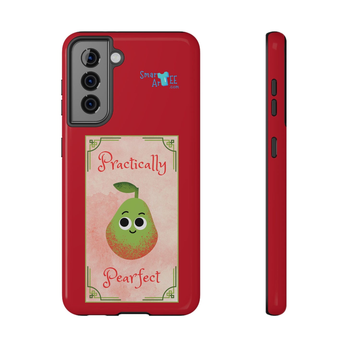 Cute Impact-Resistant Phone Case - Practically Pearfect, Fun Gift for Kids, Durable Phone Cover, Unique Phone Accessory, Youthful Style