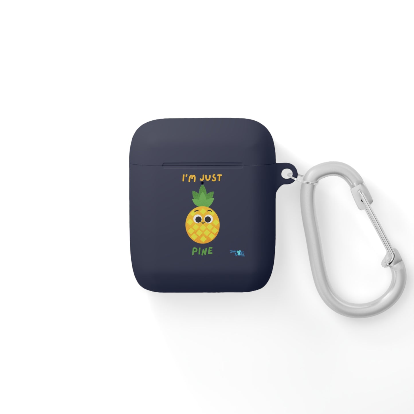 Pineapple AirPods Case Cover | I'm Just Pine | Cute Tech Accessory, Gift for Music Lovers, Fun AirPods Cover, Tropical Vibe