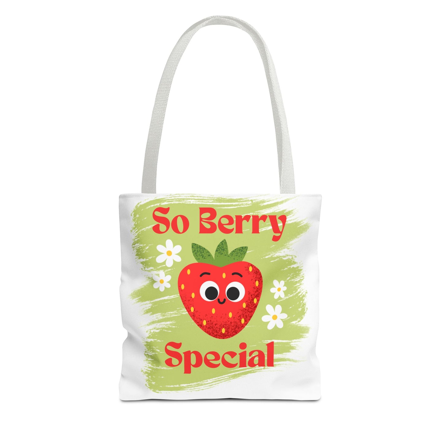Cute Strawberry Tote Bag - So Berry Special, Tote, Eco-Friendly Bag, Shopper Bag, Beach Bag, Gift for Her