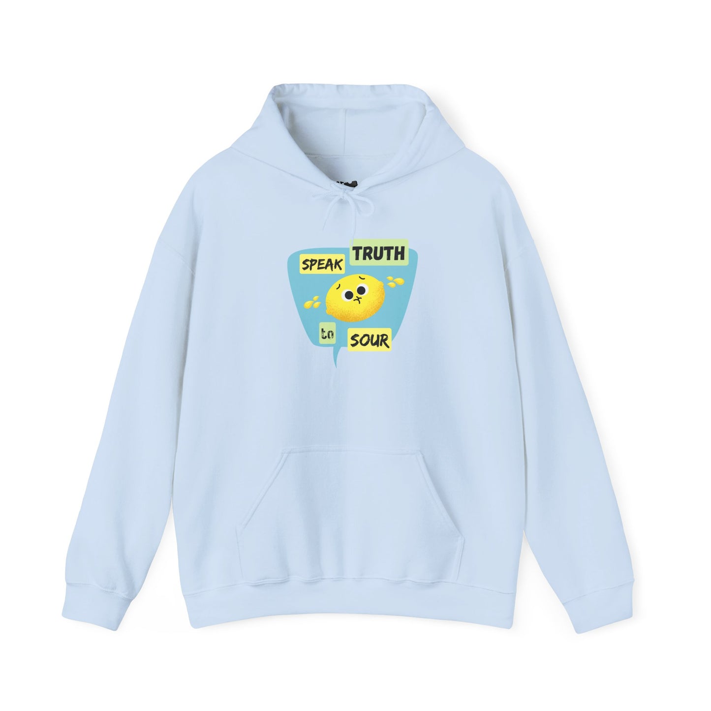 Speak Truth Unisex Heavy Blend Hoodie, Positive Vibe Pullover, Casual Wear, Inspirational Gift, Everyday Comfort