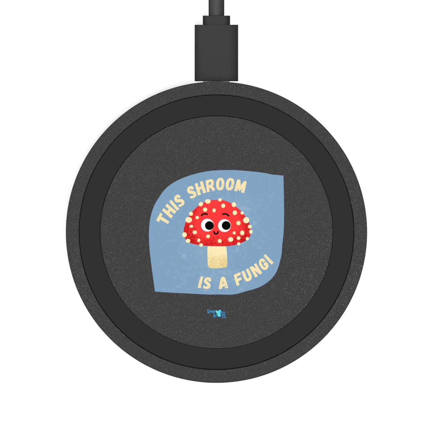 Cute Mushroom Wireless Charging Pad, Fun Tech Accessory, Gift for Gamers, Bundle With Air Pod Case, Eco-Friendly Charging Station