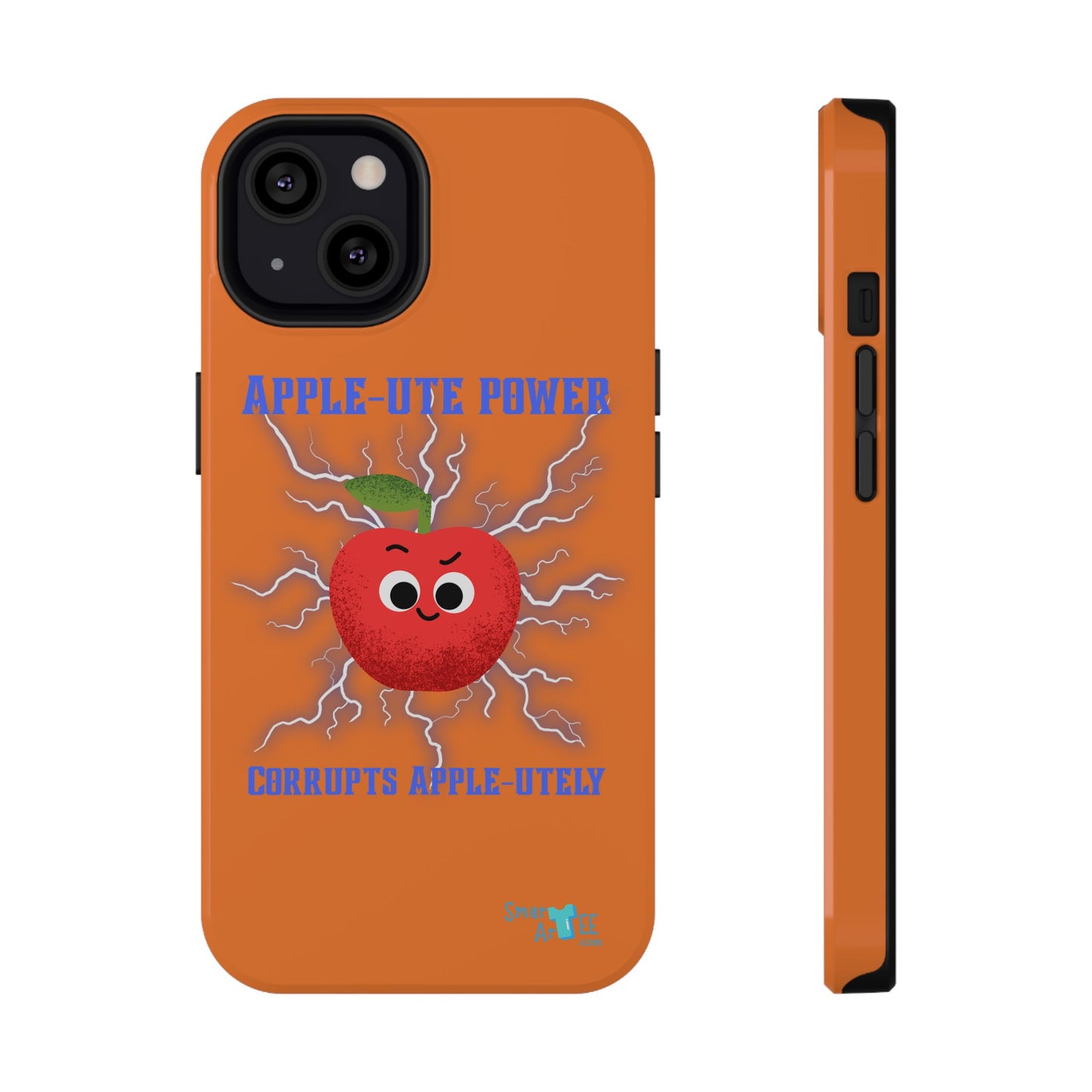 Impact-Resistant Phone Case with Apple Power Design, Cute Phone Protector, Funky Gift for Teens, Fun Accessory, Vibrant Tech Case