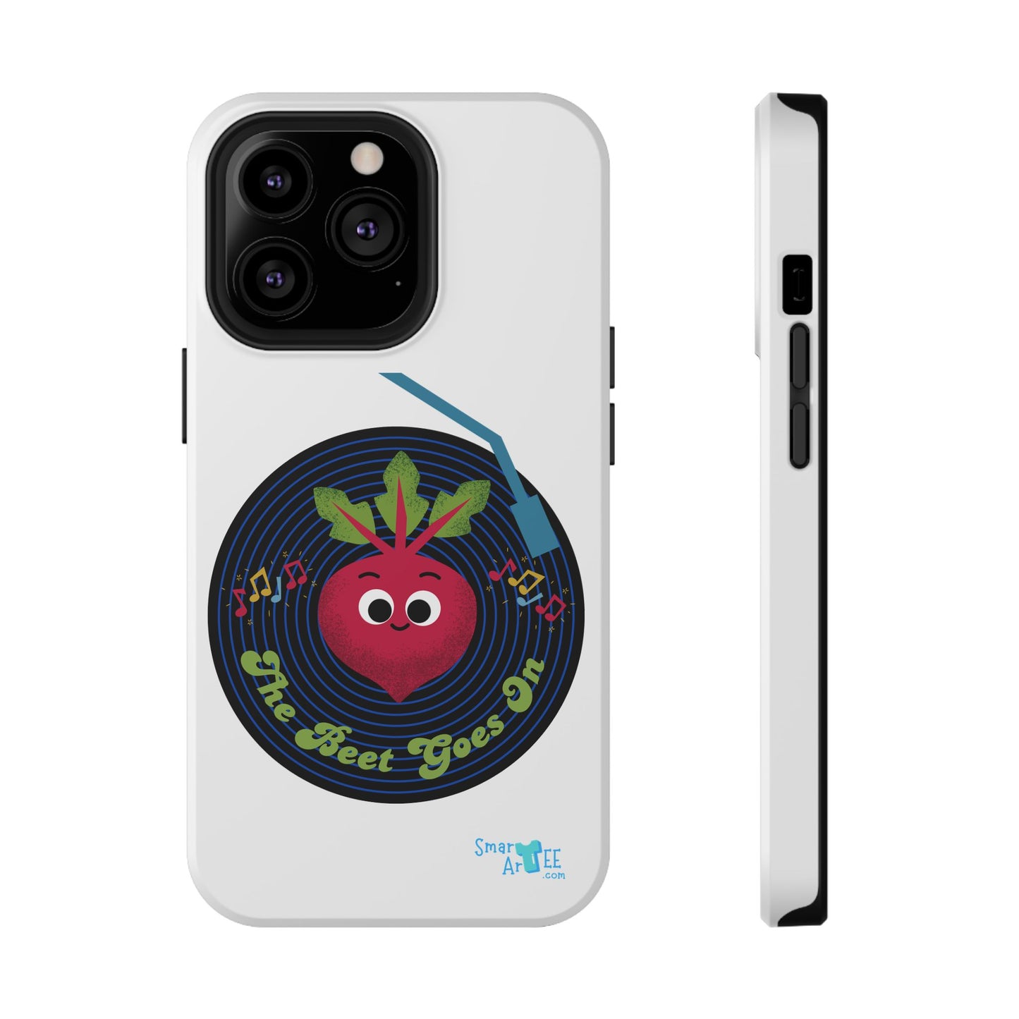 Fun Impact-Resistant Phone Cases - Unique Phone Accessories, Beet Pun Themed, Holiday Present