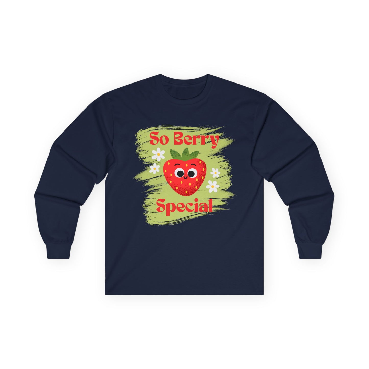 So Berry Special Long Sleeve Tees | Cute Strawberry Graphic Tee, Unisex Family Apparel, Summer, Gift for Friends, Love and Friendship