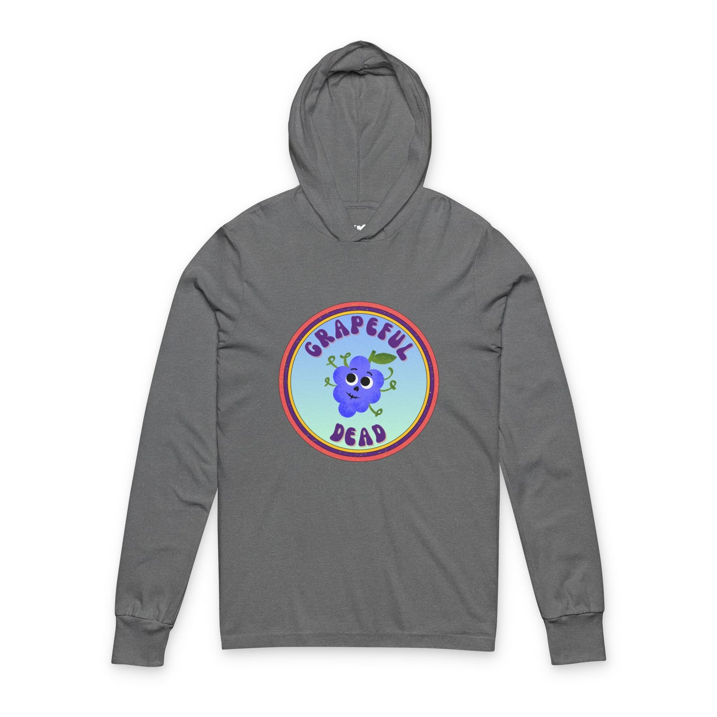 Grateful Dead Pun Hooded Long Sleeve Shirt , Relaxed Vibe Shirt for Music Lovers, Gift for Concert Goers, Perfect for Everyday Wear, Casual Style