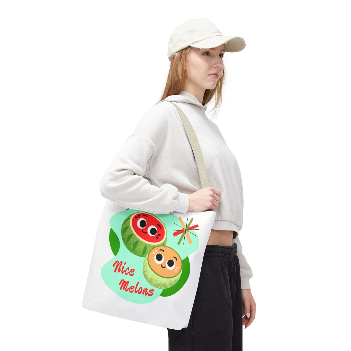 Cute Fruit Tote Bag, Nice Melons Design, Summer Essentials, Grocery Shopping, Beach Day, Gift for Fruit Lovers