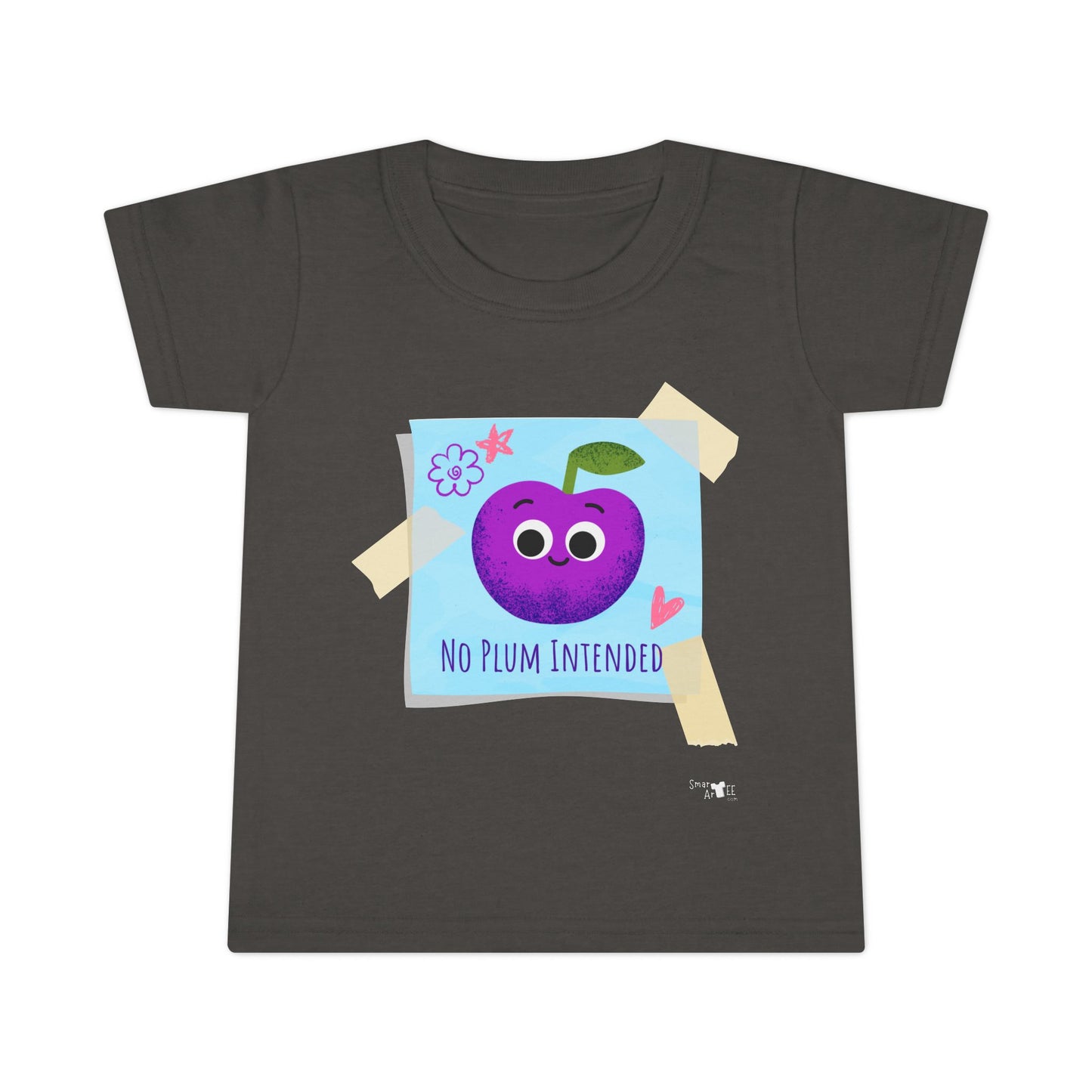 Toddler Shirt with Cute Plum Design - "No Plum Intended" Fun Gift for Kids, Playful Toddler Apparel, Birthday Gift, Summer Style