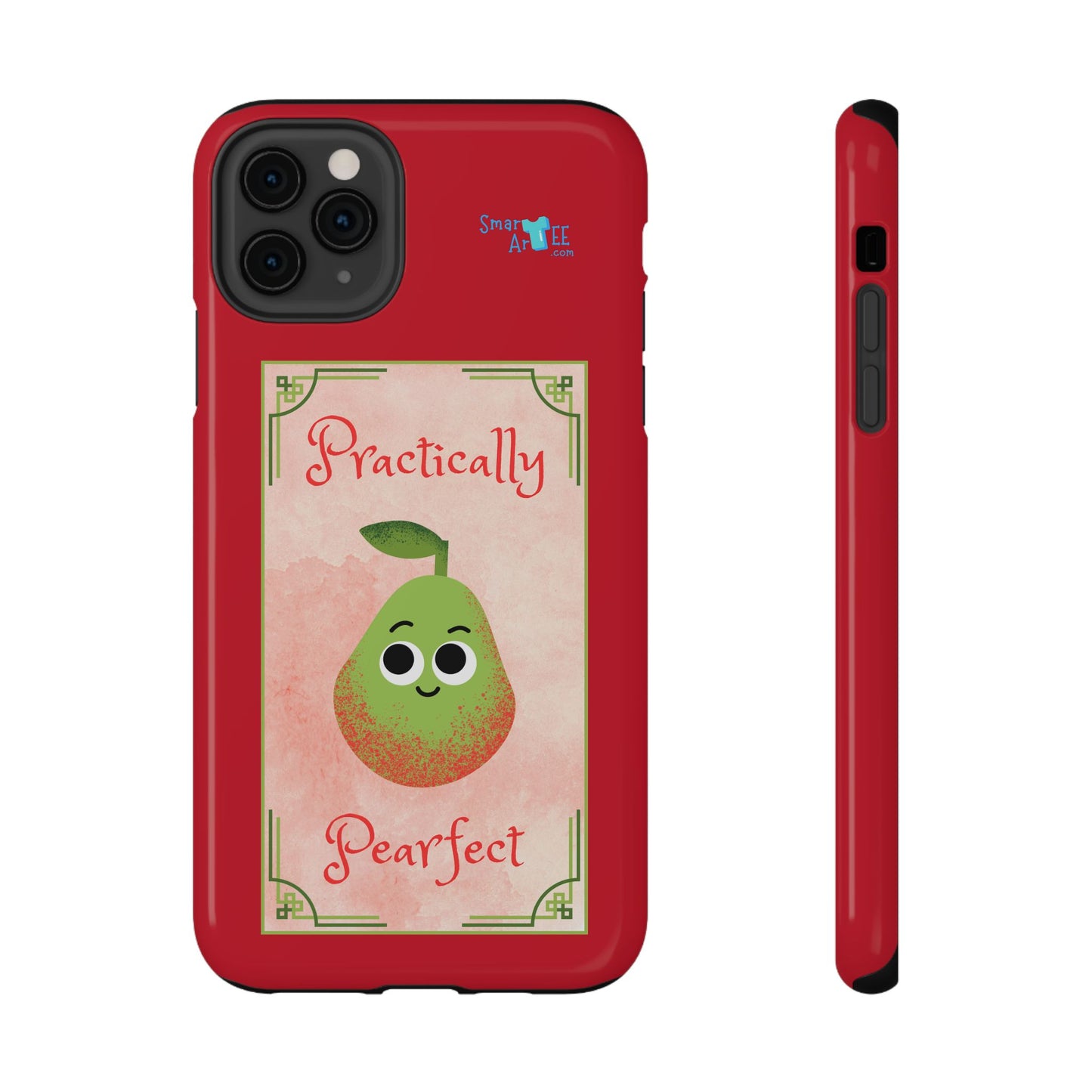 Cute Impact-Resistant Phone Case - Practically Pearfect, Fun Gift for Kids, Durable Phone Cover, Unique Phone Accessory, Youthful Style
